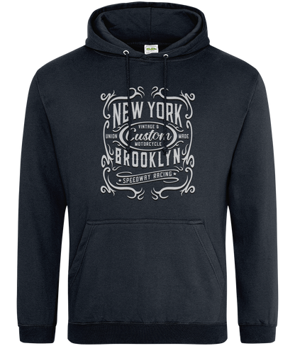 New York Motorcycle - AWDis College Hoodie