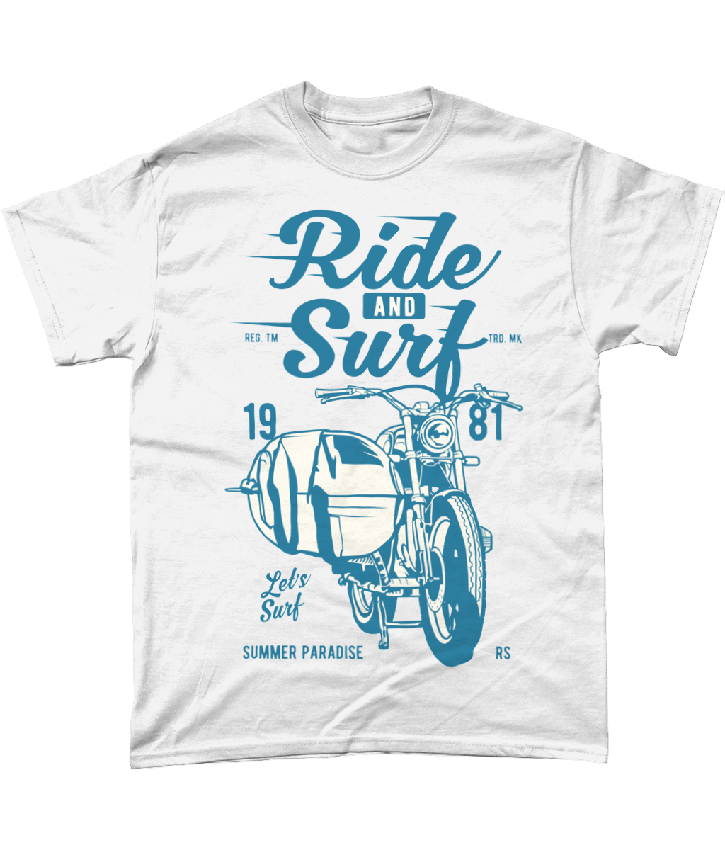 Ride And Surf – Gildan Heavy Cotton T-Shirt - Vitesse T-Shirts UK