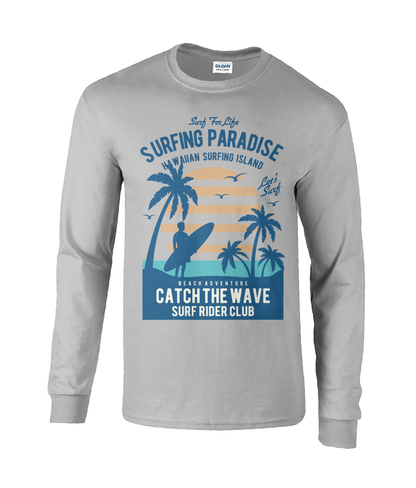 Surfing Paradise - T-shirt à manches longues en coton ultra