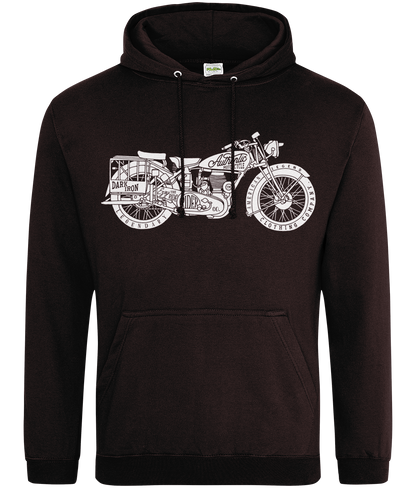 Enjoy The Ride - Weiß - AWDis College Hoodie