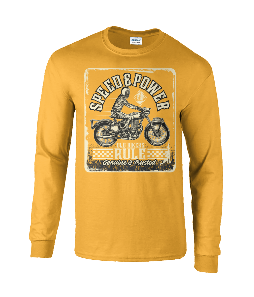 Old Bikers Rule - Langarm-T-Shirt aus Ultra Cotton®