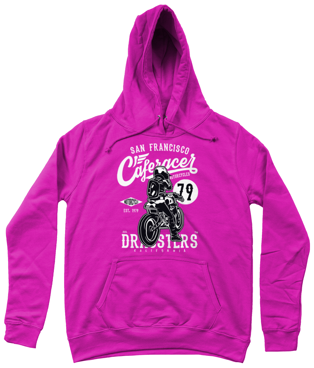 Cafe Racer v2 – AWDis Girlie College Hoodie - Vitesse T-Shirts UK