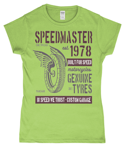 Speed Master - Gildan SoftStyle® Ladies Fitted Ringspun T-Shirt - Vitesse T-Shirts UK