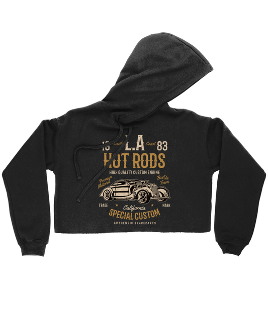 LA Hot Rods - Sweat à capuche court Bella pour femme 