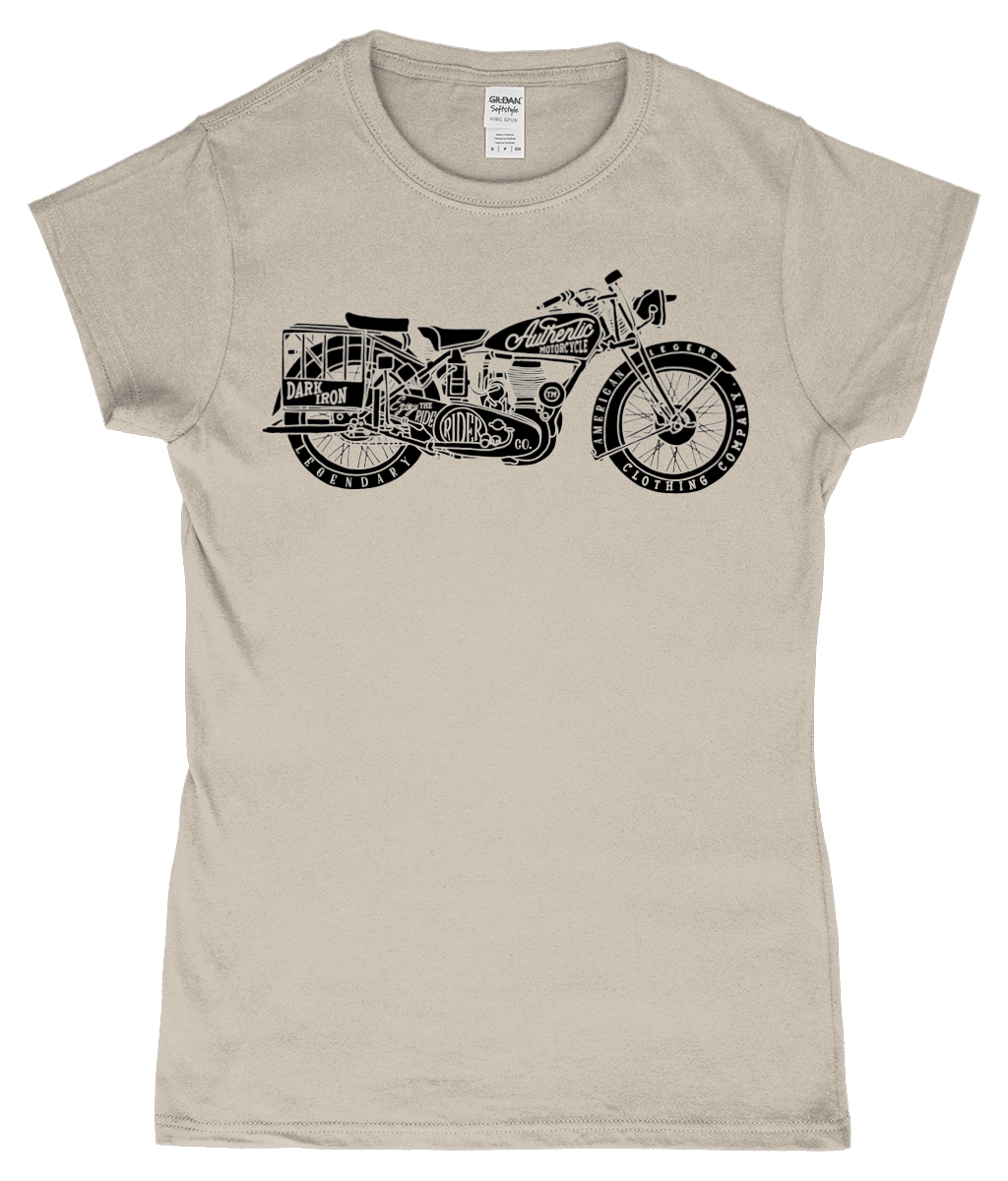 Enjoy The Ride - Noir - T-shirt ajusté Ringspun pour femme