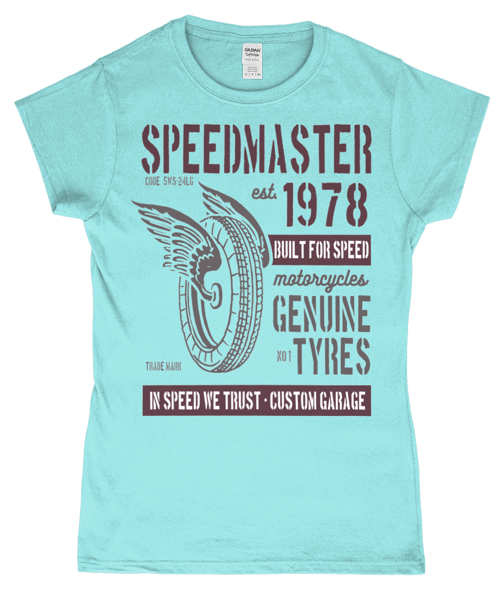 Speed Master - Gildan SoftStyle® Ladies Fitted Ringspun T-Shirt - Vitesse T-Shirts UK