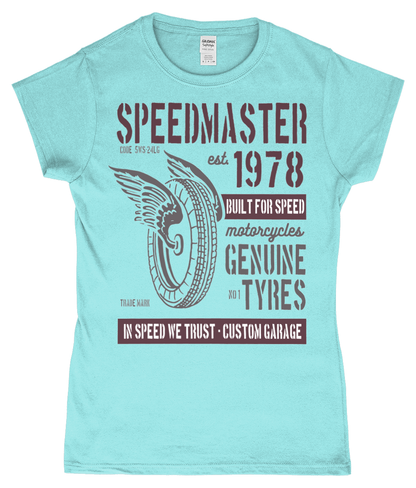 Speed Master - Gildan SoftStyle® Ladies Fitted Ringspun T-Shirt - Vitesse T-Shirts UK