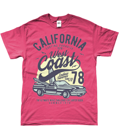 California West Coast - SoftStyle Ringspun T-Shirt