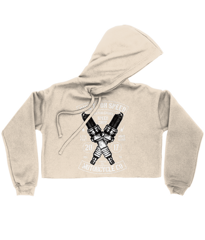 Built For Speed - Bella Ladies Cropped Hoodie