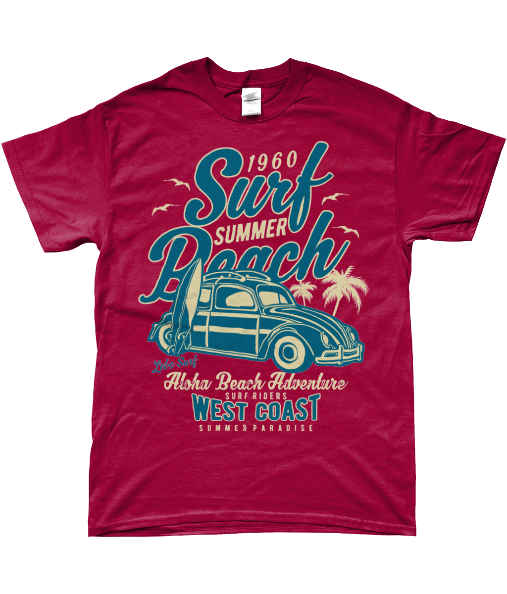 Surf Beach - SoftStyle Ringspun T-Shirt - Vitesse T-Shirts UK