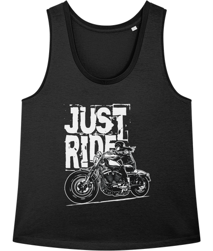 Biker Girl White - Stella Minter Ladies Vest