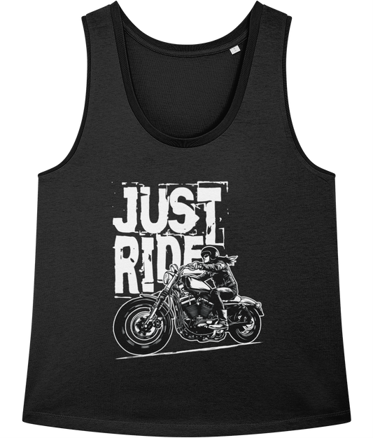 Biker Girl White - Stella Minter Ladies Vest