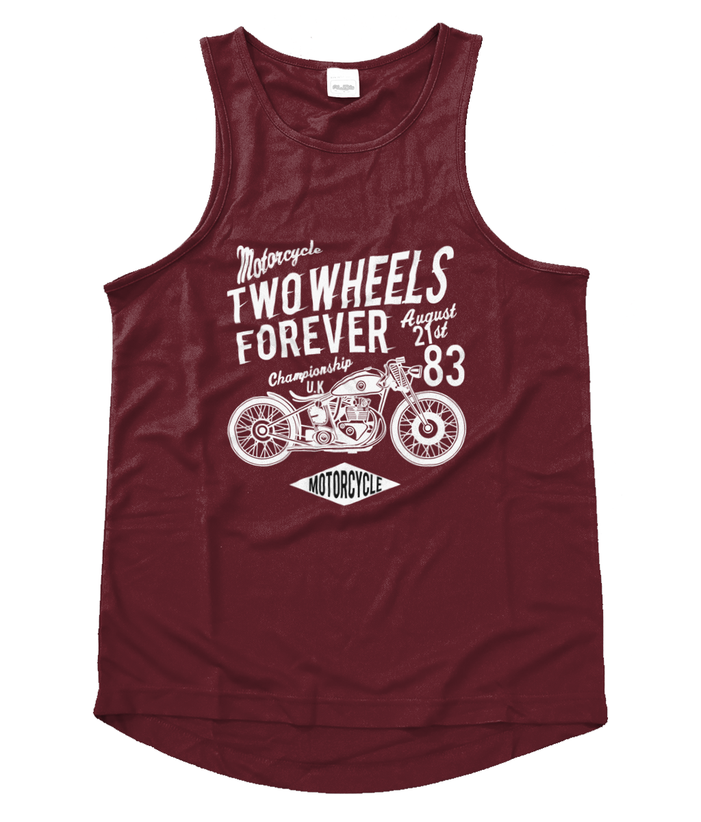 Two Wheels Forever White - Gilet cool pour homme