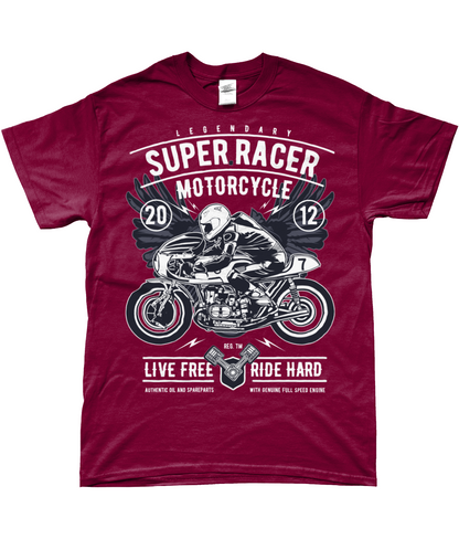 Super Racer - T-shirt filé à anneaux SoftStyle