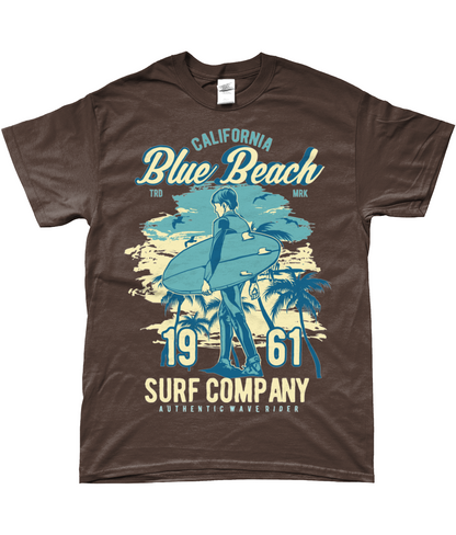 Blue Beach - SoftStyle Ringspun T-Shirt