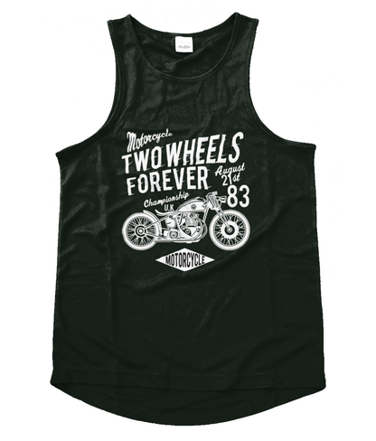 Two Wheels Forever White - Gilet cool pour homme