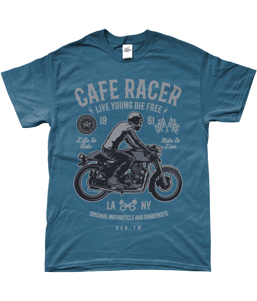 Café Racer v3 - T-shirt Gildan SoftStyle® Ringspun