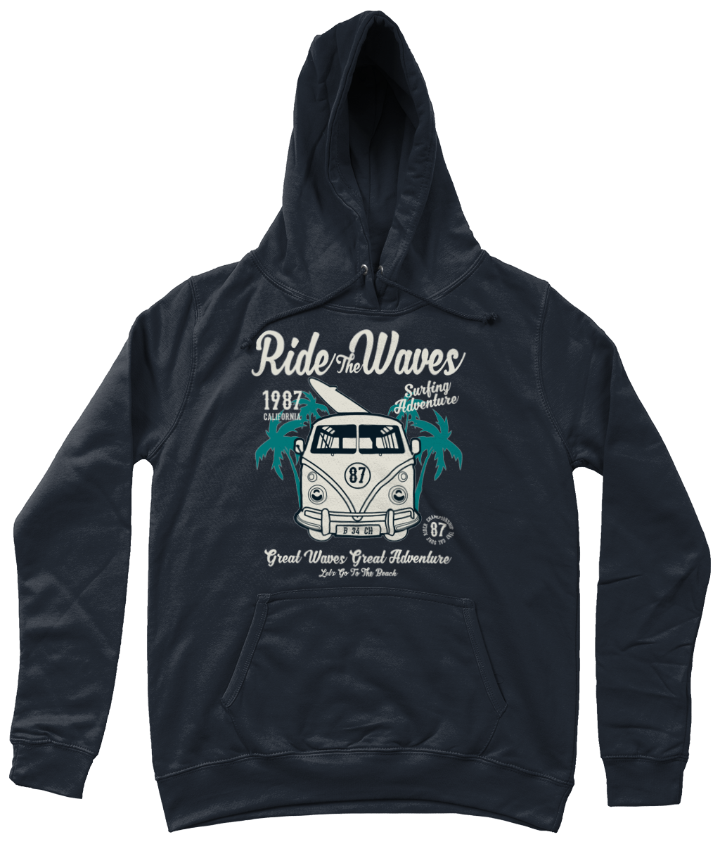 Ride The Waves – AWDis Girlie College Hoodie