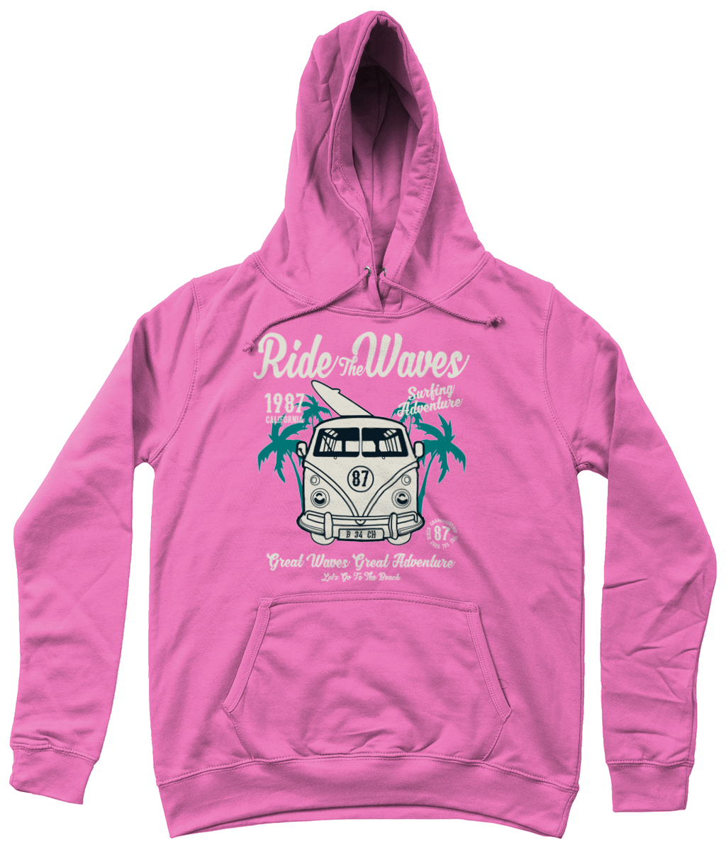 Ride The Waves – AWDis Girlie College Hoodie