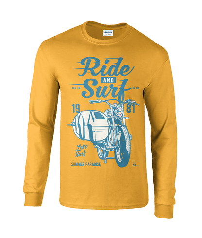 Ride And Surf - T-shirt à manches longues en coton ultra doux