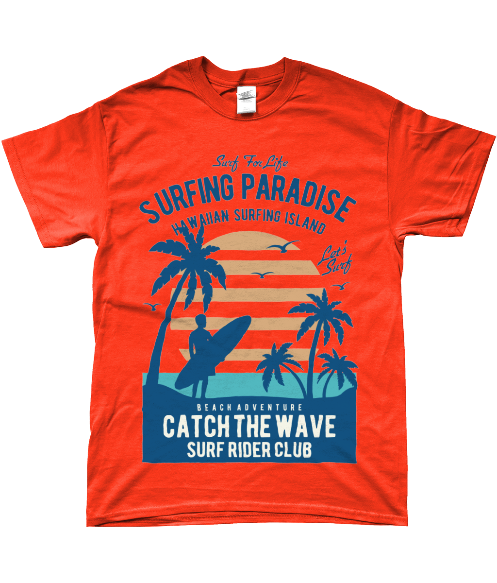 Surfing Paradise - SoftStyle Ringgesponnenes T-Shirt