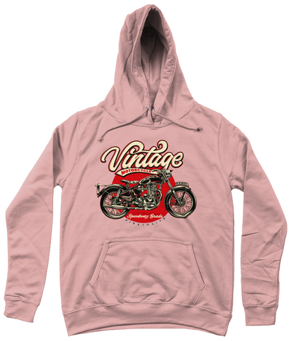 Vintage Motorcycle - AWDis Girlie College Hoodie - Vitesse T-Shirts UK