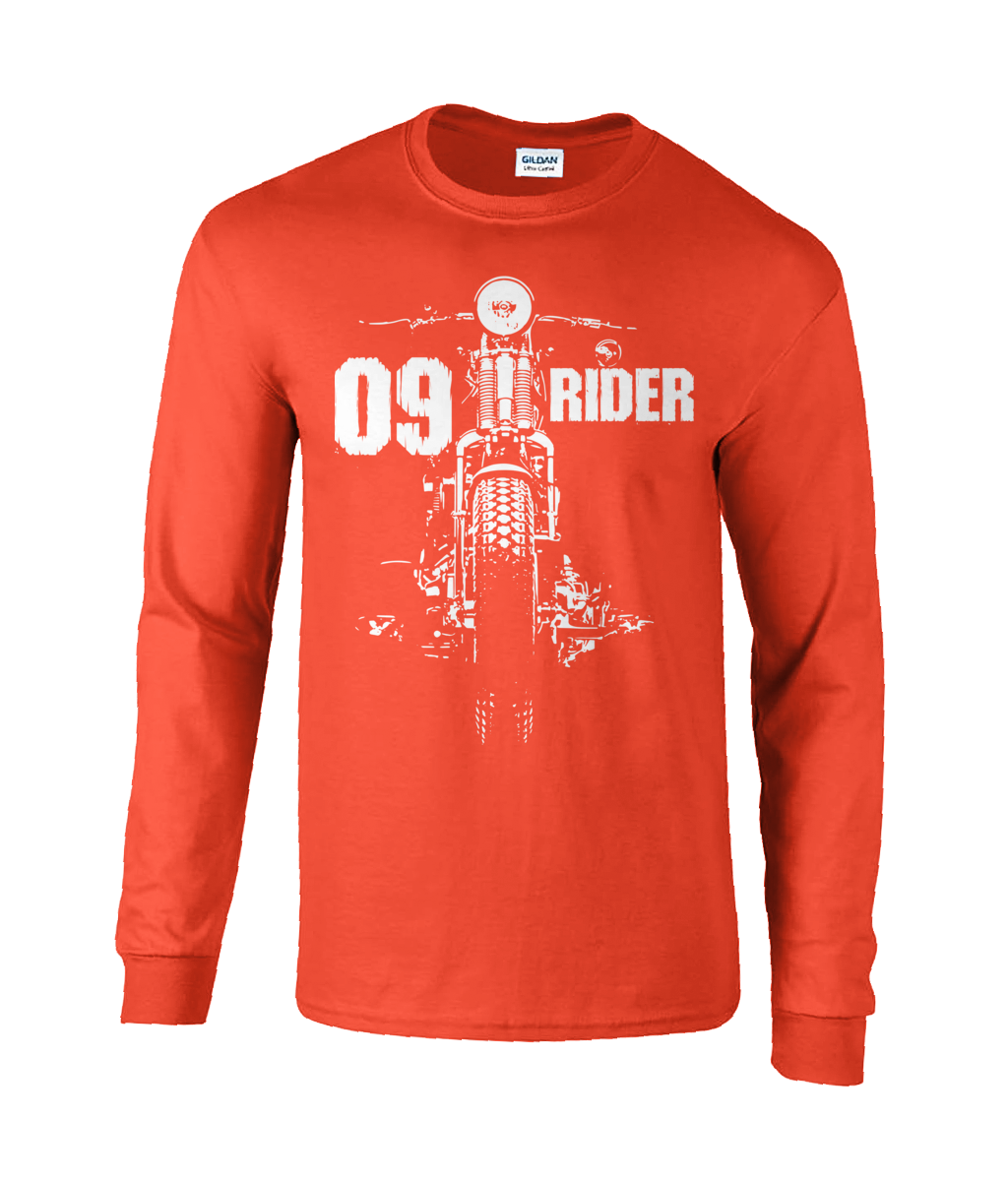 09 Rider - Langarm-T-Shirt aus Ultra-Baumwolle