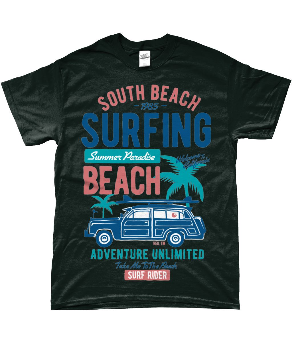 South Beach v2 - SoftStyle Ringspun T-Shirt