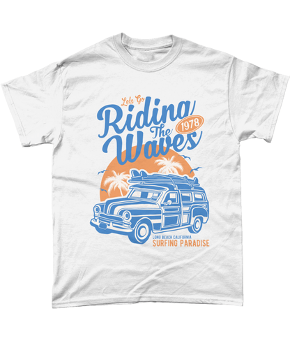 Riding The Waves – Gildan Heavy Cotton T-Shirt - Vitesse T-Shirts UK