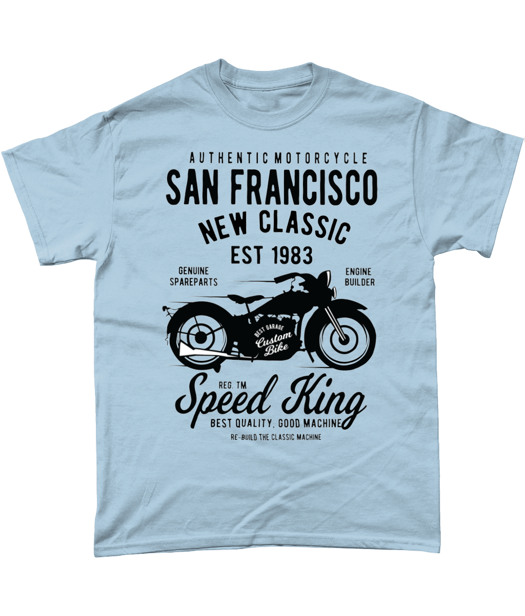 San Francisco Motorcycle -  Heavy Cotton T-Shirt