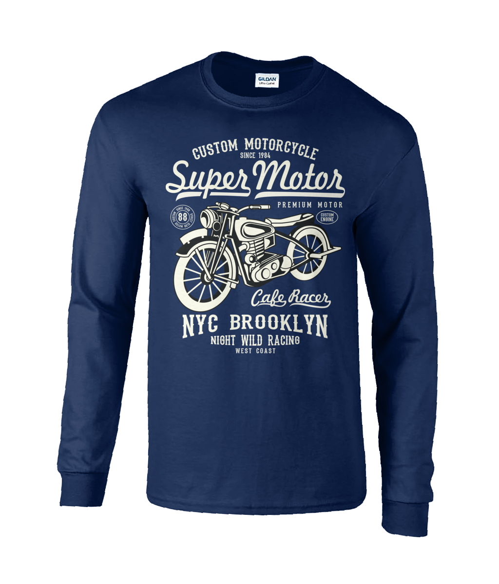 Super Motor - Langärmliges T-Shirt aus Ultra-Baumwolle