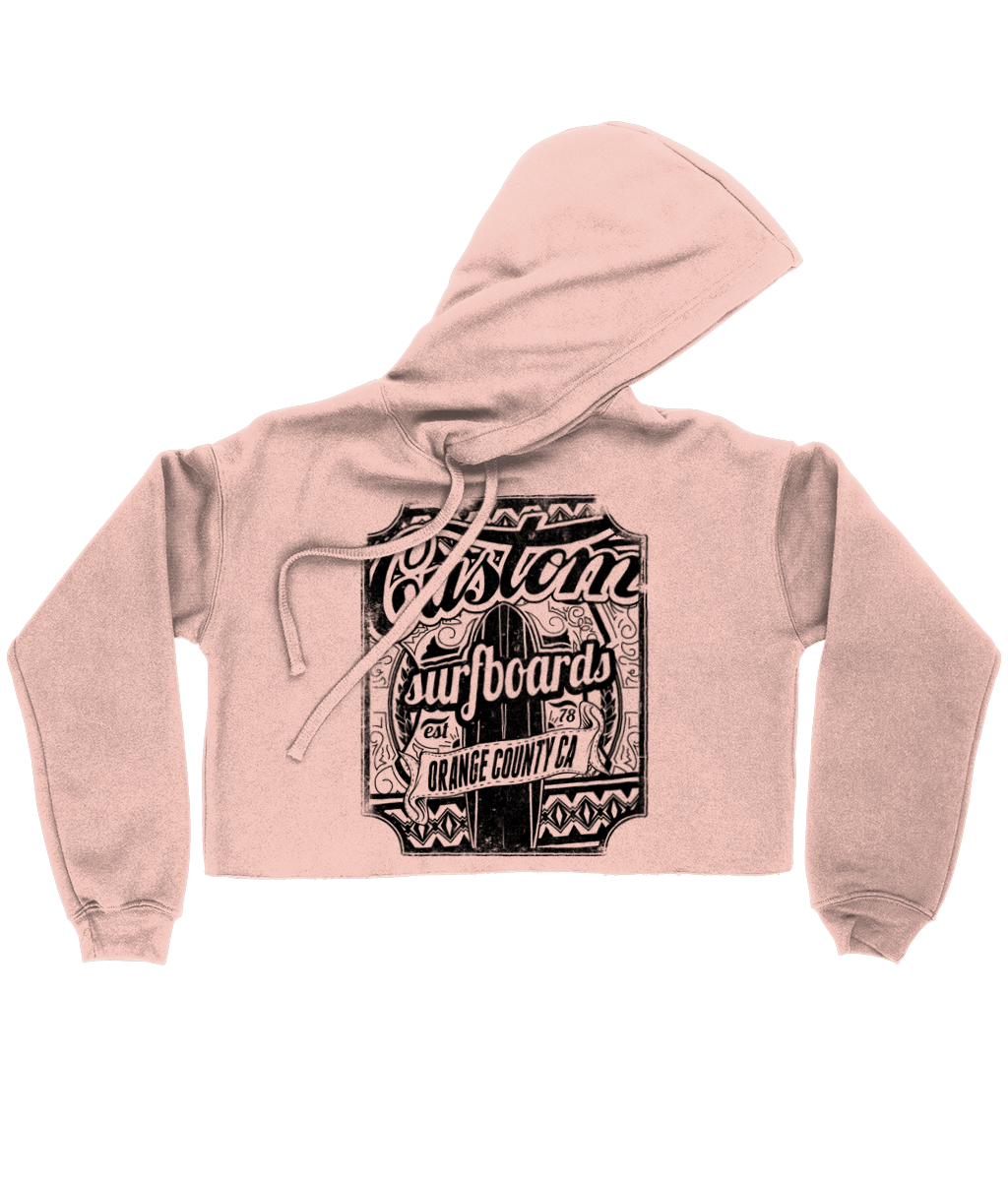 Custom Surfboards - Bella Ladies Cropped Hoodie