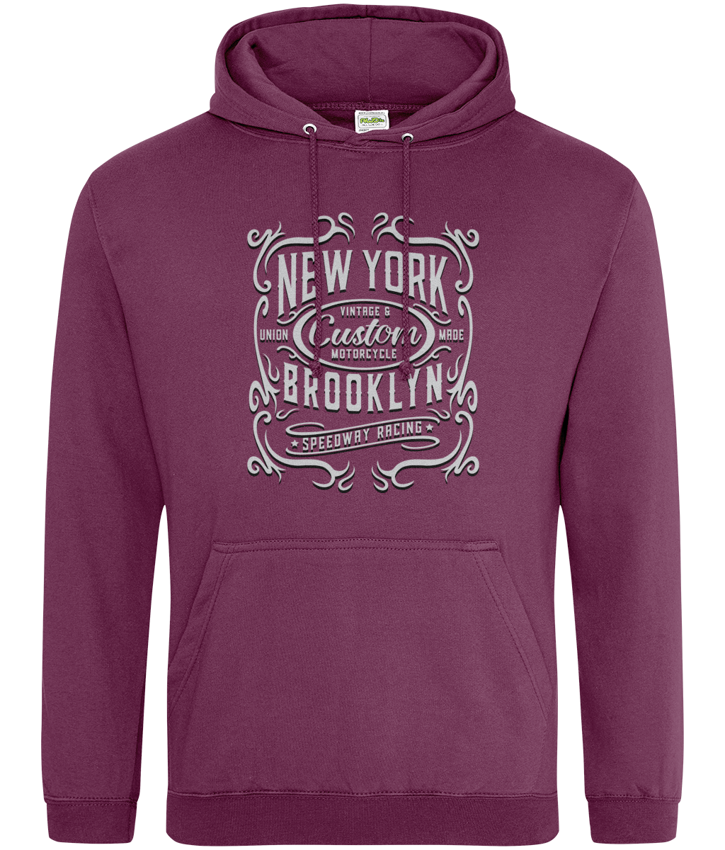 New York Motorcycle - AWDis College Hoodie