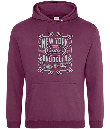 New York Motorcycle - AWDis College Hoodie