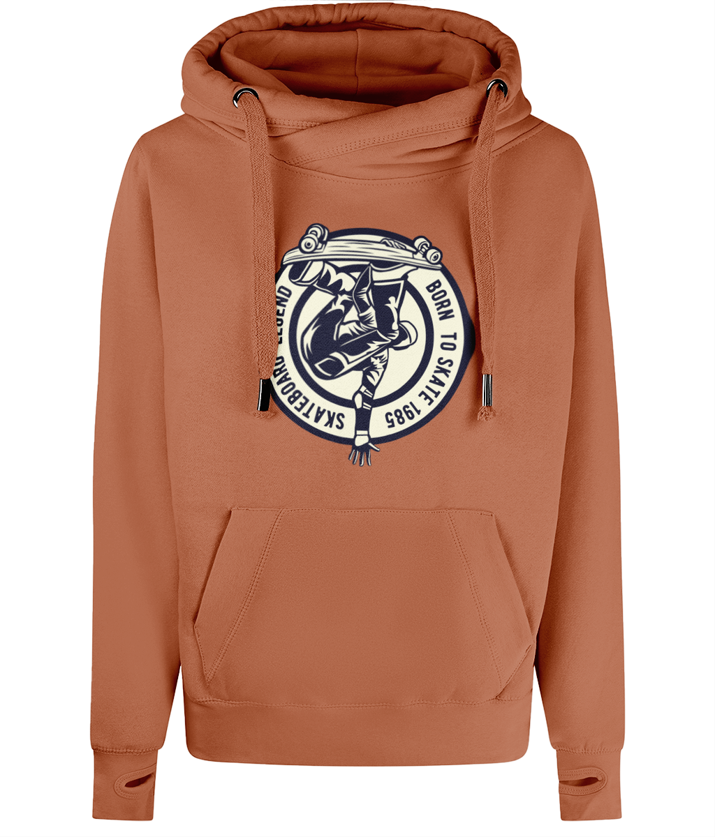 Skateboard Legend - AWDis Cross Neck Hoodie