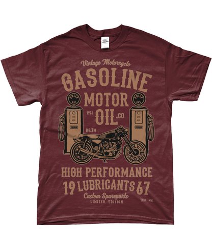 Gasoline Motor Oil - SoftStyle Ringspun T-Shirt