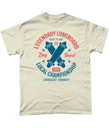 Legendary Longboard – Gildan Heavy Cotton T-Shirt - Vitesse T-Shirts UK