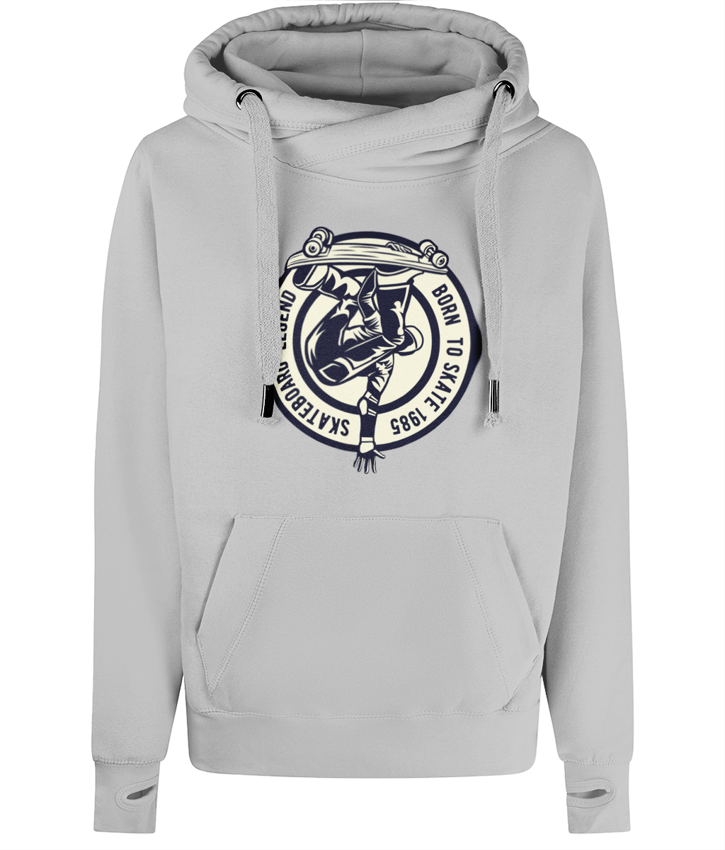 Skateboard Legend - AWDis Cross Neck Hoodie