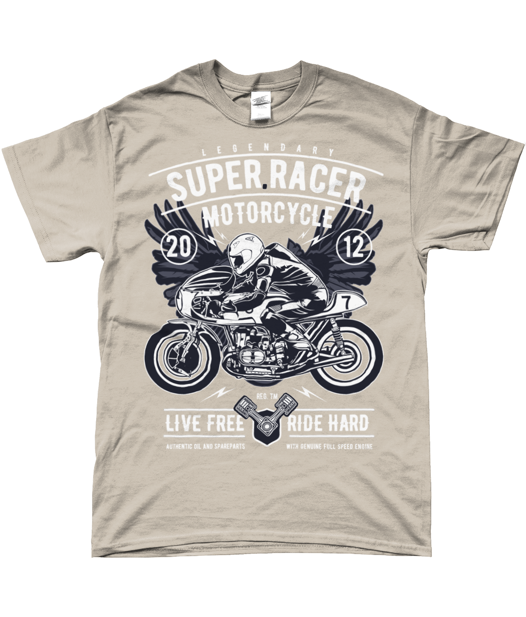 Super Racer - T-shirt filé à anneaux SoftStyle