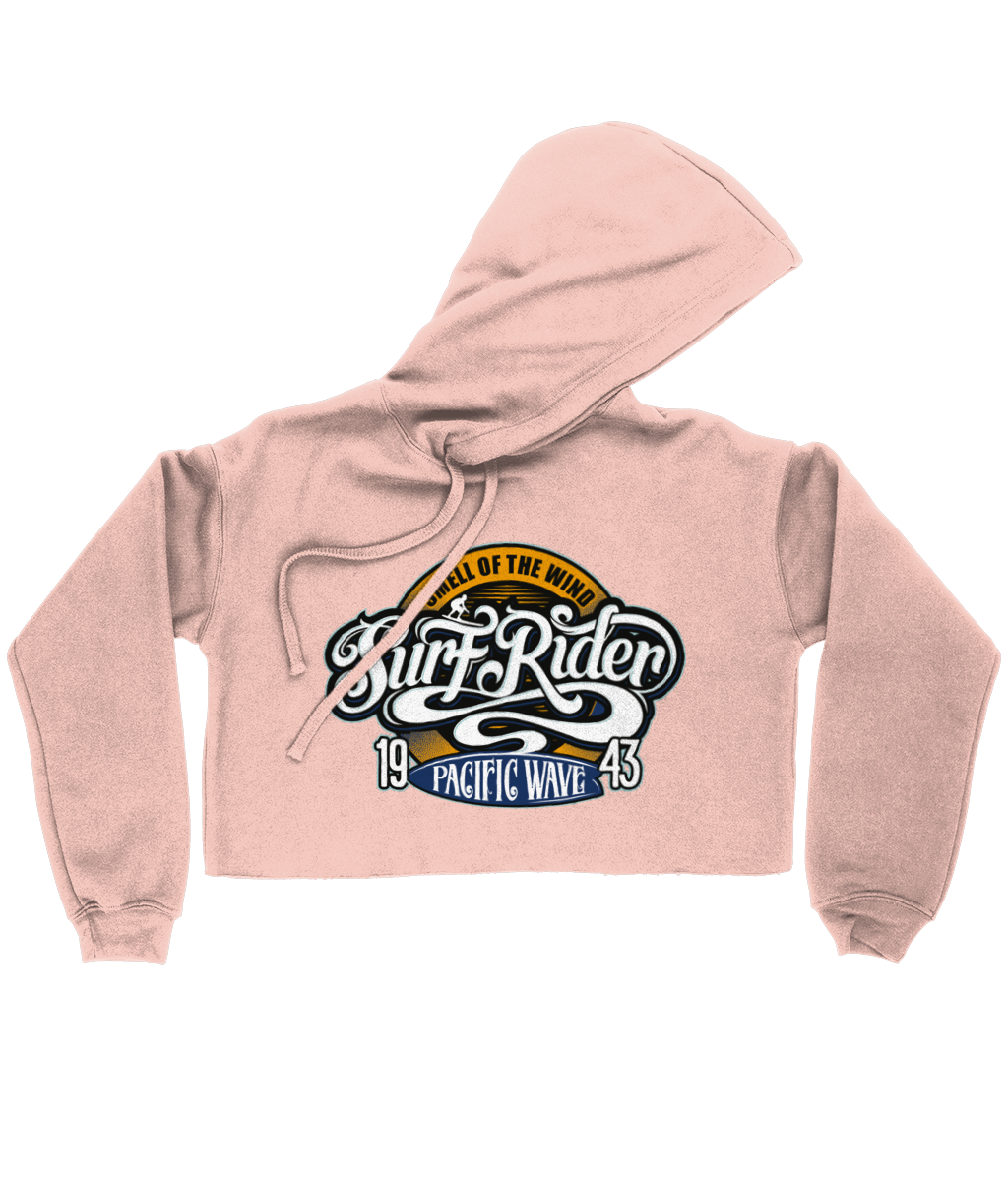 Surf Rider v2 - Bella Ladies Cropped Hoodie