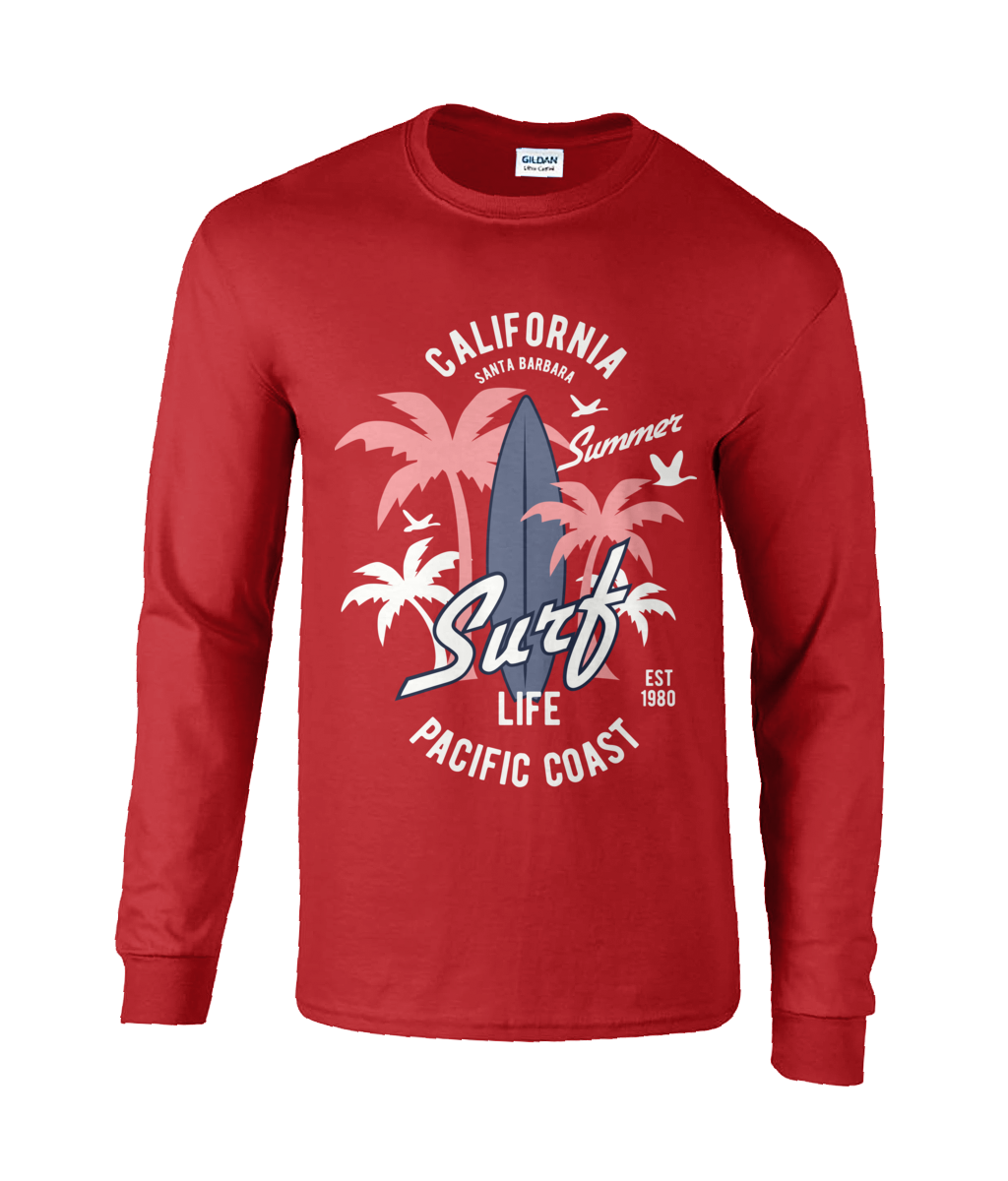 California Surf - Langarm-T-Shirt aus Ultra Cotton®