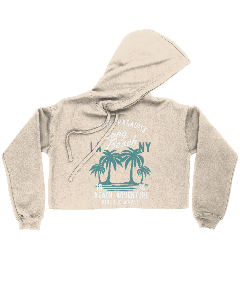 Beach Adventure - Bella Ladies Cropped Hoodie