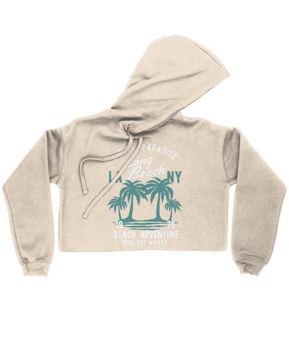 Beach Adventure - Bella Ladies Cropped Hoodie