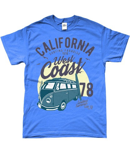 California West Coast v2 - Gildan SoftStyle® Ringspun T-Shirt