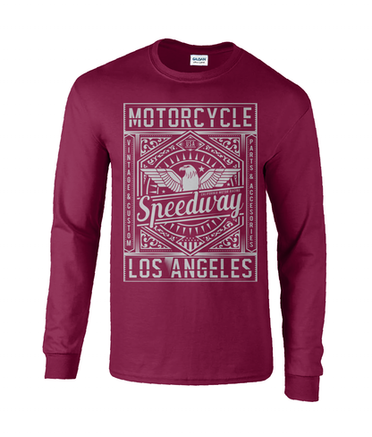 Moto Speedway - T-shirt à manches longues en coton ultra