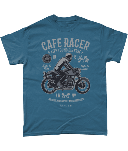 Cafe Racer v3 – Gildan Heavy Cotton T-Shirt - Vitesse T-Shirts UK