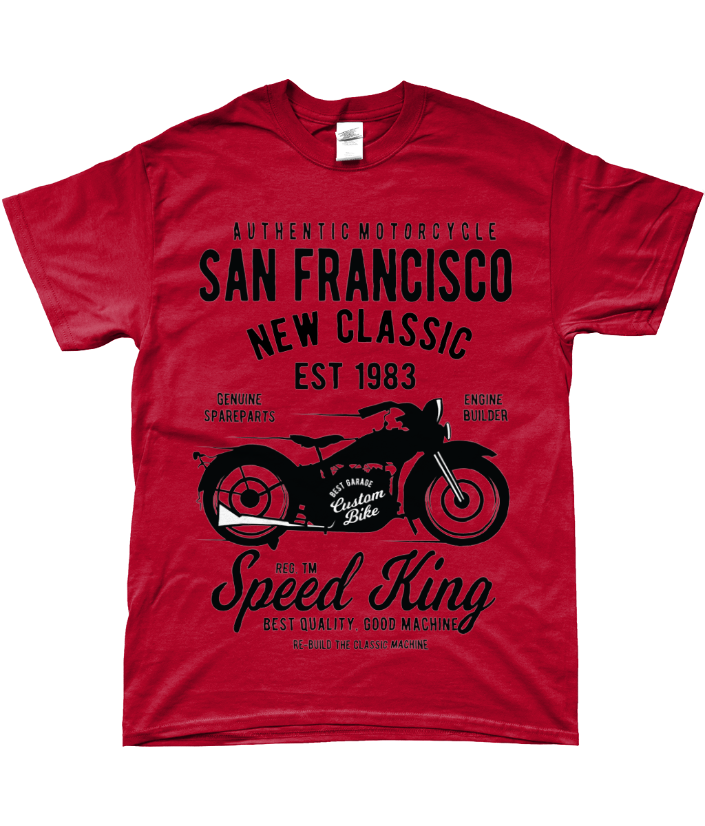 San Francisco Motorcycle - Gildan SoftStyle® Ringspun T-Shirt