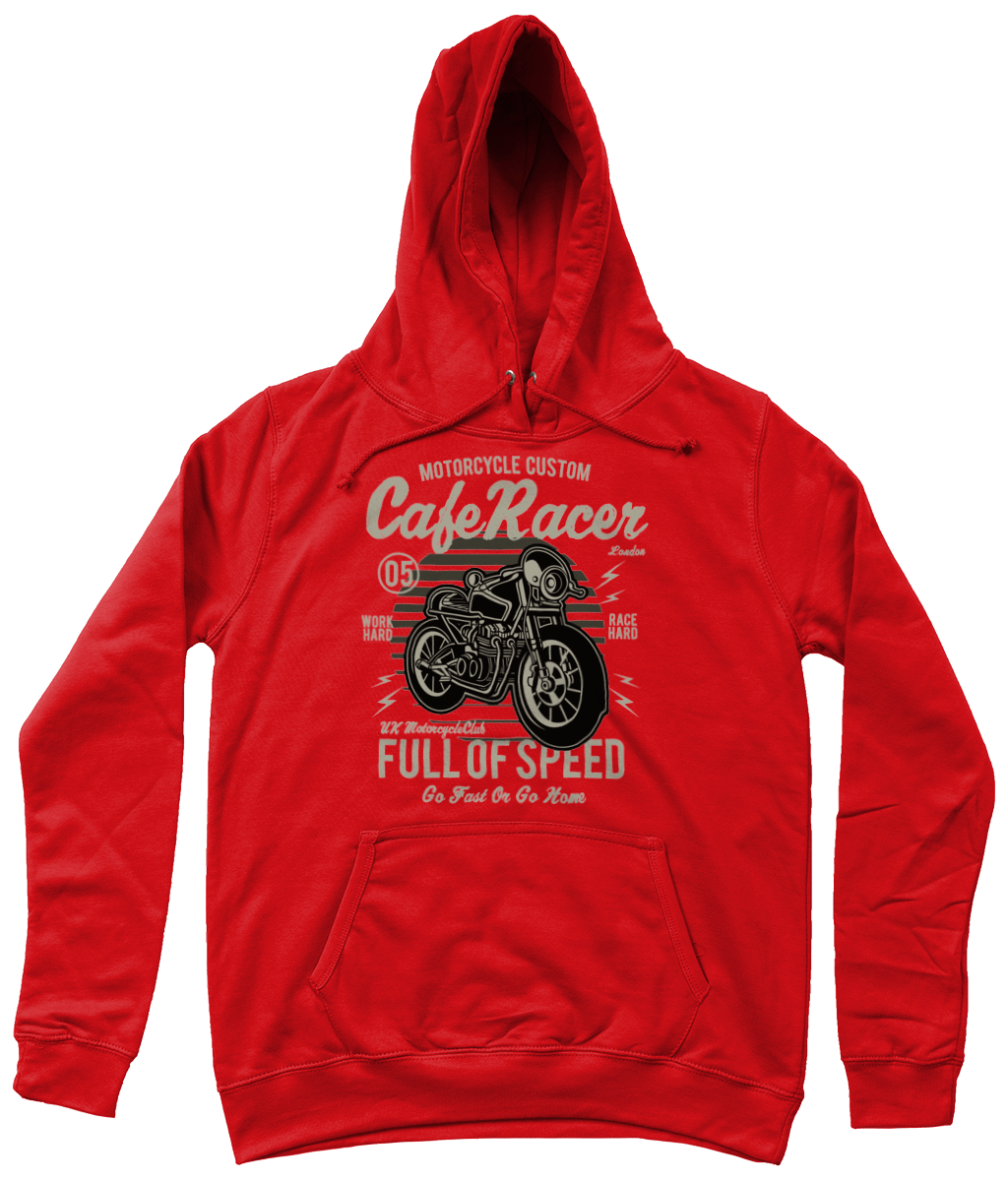 Cafe Racer v1 – AWDis Girlie College Hoodie - Vitesse T-Shirts UK