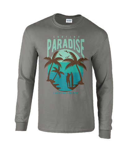 Surfing Paradise California Beach - T-shirt à manches longues en coton ultra doux