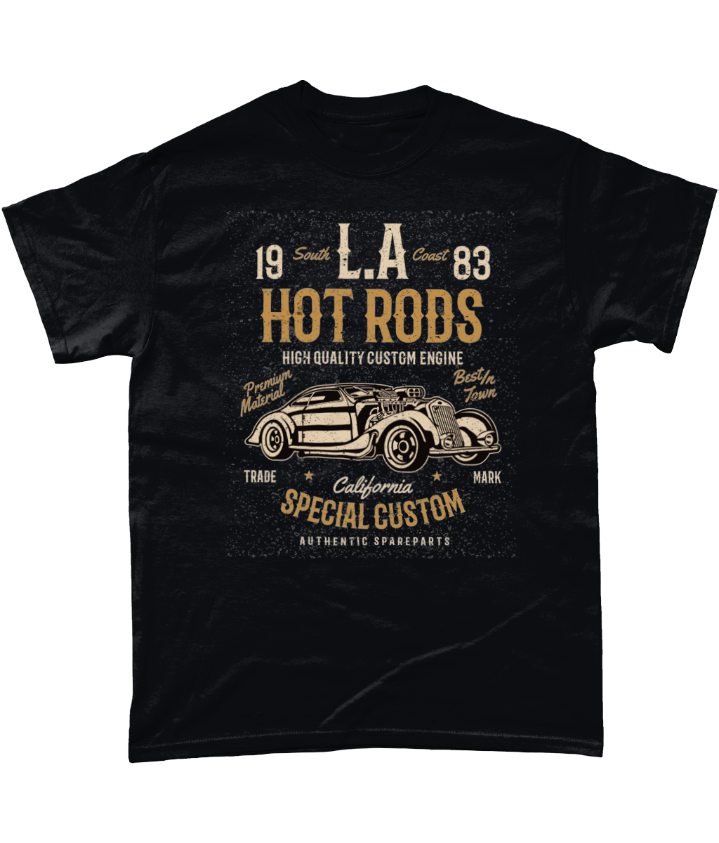 LA Hot Rods - Heavy Cotton T-Shirt